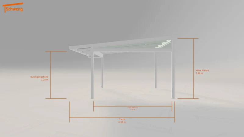 #DE Schweng Pultdachcarport S400 (ID qd3z7p) #MTG