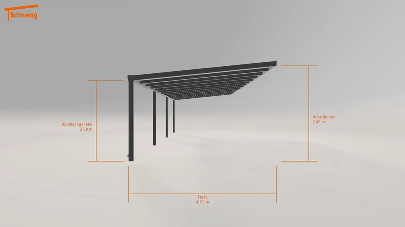 #DE Schweng Terrassenüberdachung S400 (ID 3383g9)
