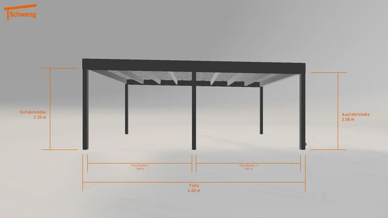 #DE Schweng Flachdachcarport C600 (ID pb3kr3) #MTG