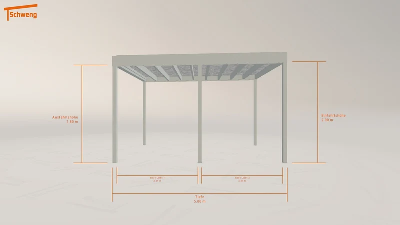 #DE Schweng Flachdachcarport C600+ (ID x7krqw) #MTG