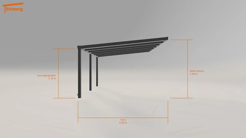 #DE Schweng Terrassenüberdachung S400 (ID 5mgj5q)