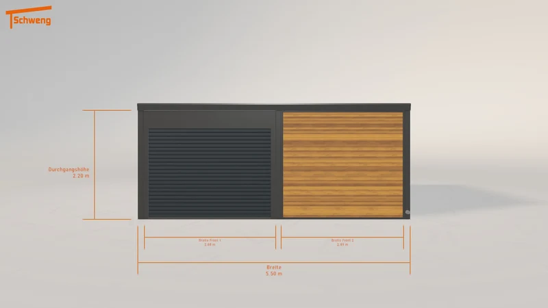 #DE Schweng Pultdachcarport S400 (ID k23zqp)