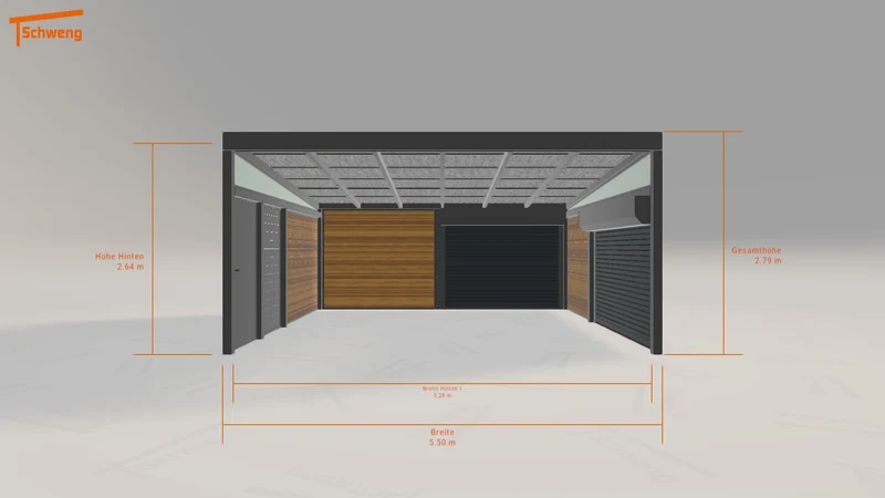#DE Schweng Pultdachcarport S400 (ID k23zqp)