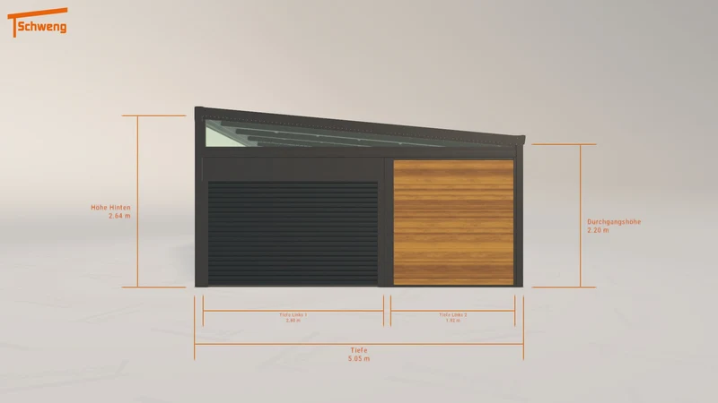 #DE Schweng Pultdachcarport S400 (ID k23zqp)
