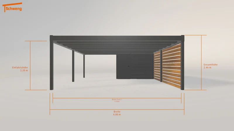 #DE Schweng Flachdachcarport C600+ (ID dvwzz7) #MTG