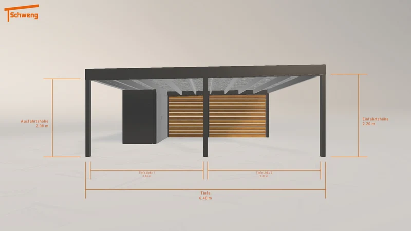 #DE Schweng Flachdachcarport C600+ (ID dvwzz7) #MTG