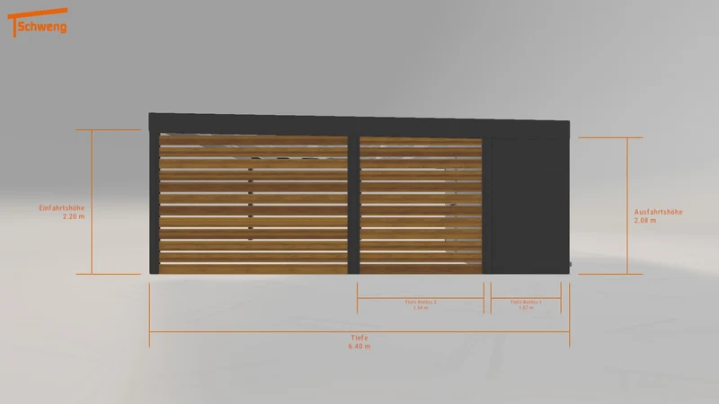 #DE Schweng Flachdachcarport C600+ (ID dvwzz7) #MTG