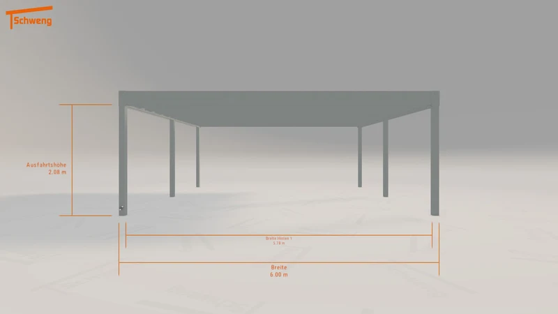 #AT Schweng Flachdachcarport C600+ (ID 42gb2d) #MTG