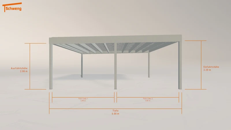 #AT Schweng Flachdachcarport C600+ (ID 42gb2d) #MTG