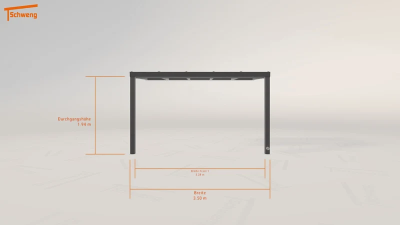 #DE Schweng Terrassenüberdachung S350 (ID k23p4g)