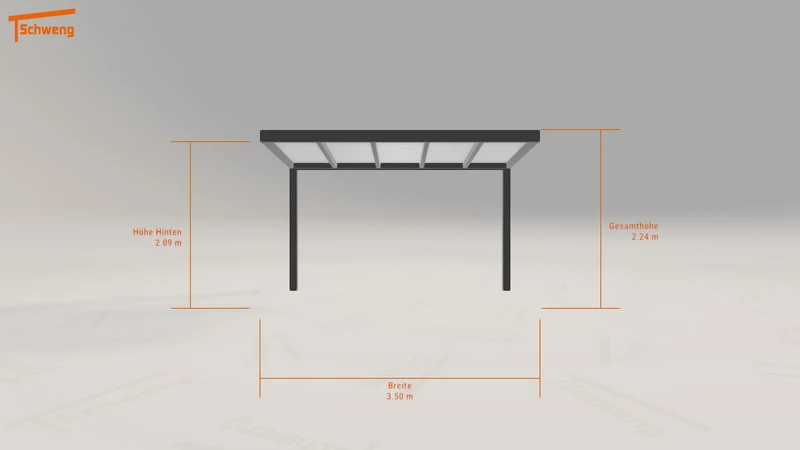 #DE Schweng Terrassenüberdachung S350 (ID k23p4g)