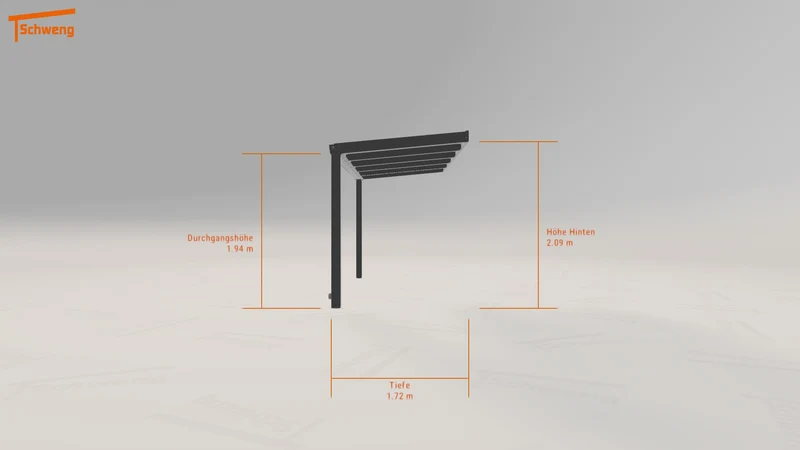 #DE Schweng Terrassenüberdachung S350 (ID k23p4g)