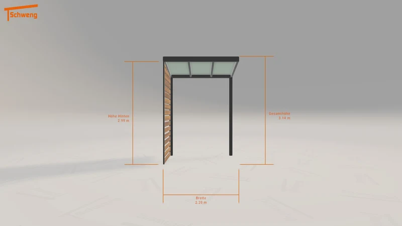 #DE Schweng Terrassenüberdachung S350 (ID 77m4kz)