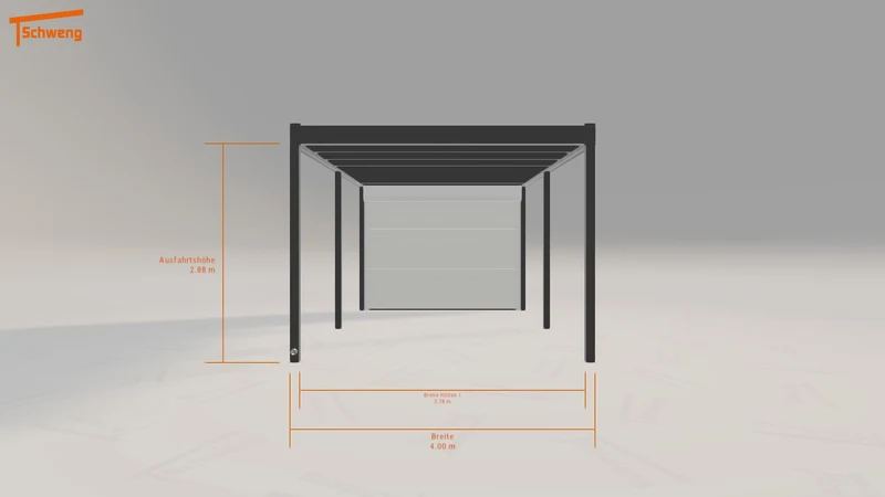 #DE Schweng Flachdachcarport C600 (ID dv3b27) #MTG