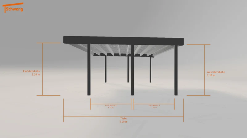 #DE Schweng Flachdachcarport C600+ (ID w3rkz4) #MTG