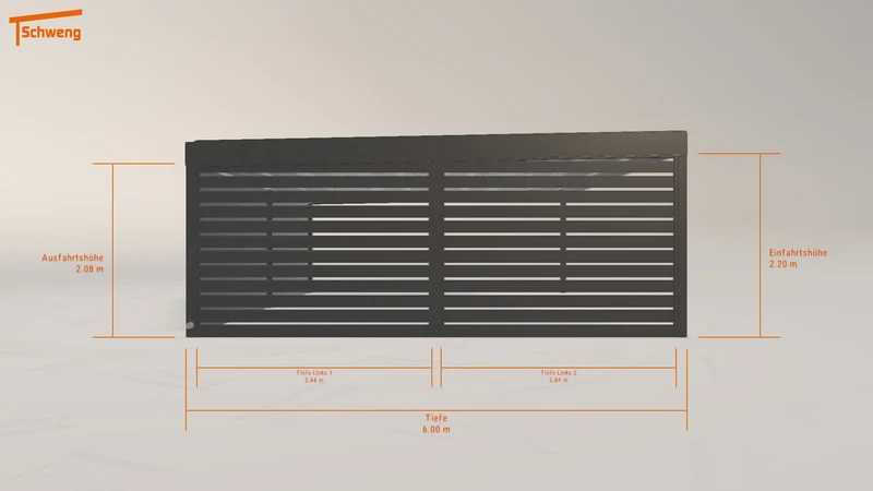 #DE Schweng Flachdachcarport C600+ (ID 85rnbn) #MTG