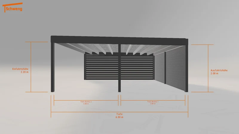 #DE Schweng Flachdachcarport C600+ (ID 85rnbn) #MTG