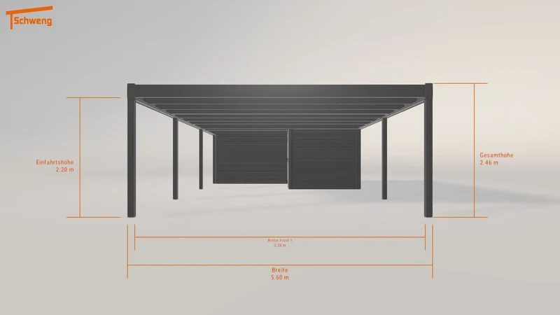 #DE Schweng Flachdachcarport C600+ (ID 2qgrd9) #MTG