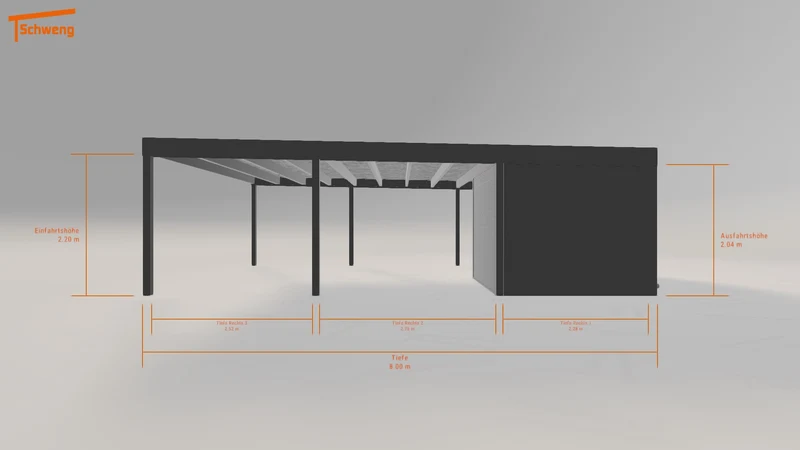 #DE Schweng Flachdachcarport C600+ (ID 2qgrd9) #MTG