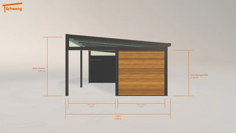 #DE Schweng Pultdachcarport S400 (ID g7b4n7)