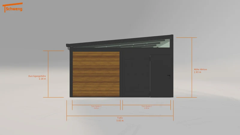 #DE Schweng Pultdachcarport S400 (ID g7b4n7)