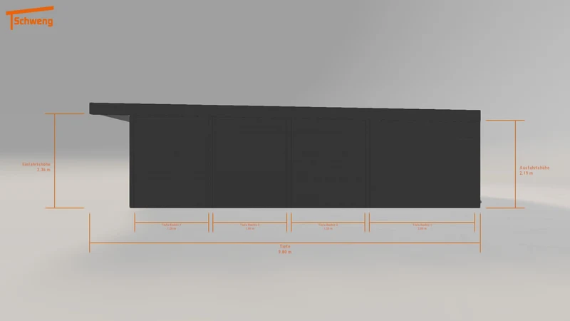 #DE Schweng Flachdachcarport C600 (ID pb3zwb) #MTG