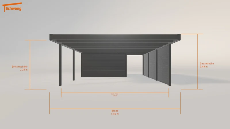 #DE Schweng Flachdachcarport C600 (ID w3rgbg) #MTG