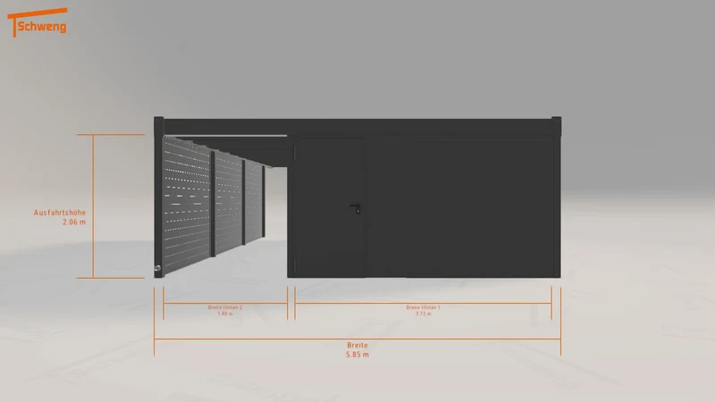 #DE Schweng Flachdachcarport C600 (ID w3rgbg) #MTG