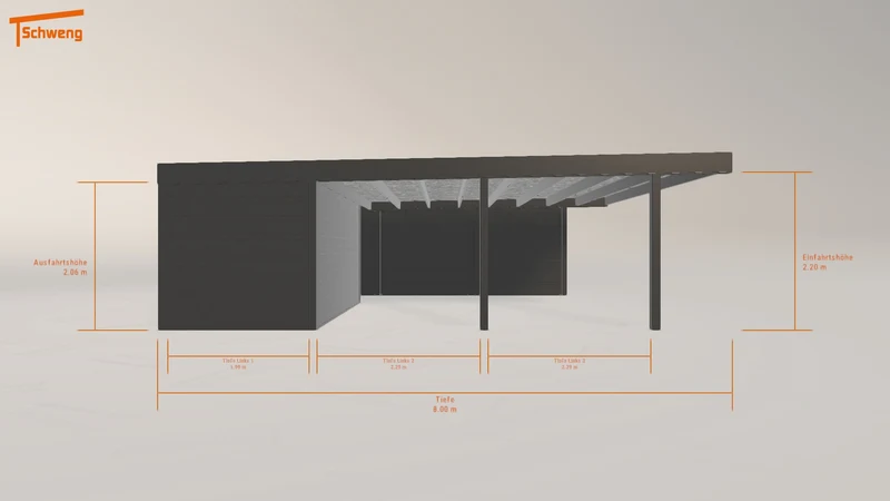#DE Schweng Flachdachcarport C600 (ID w3rgbg) #MTG