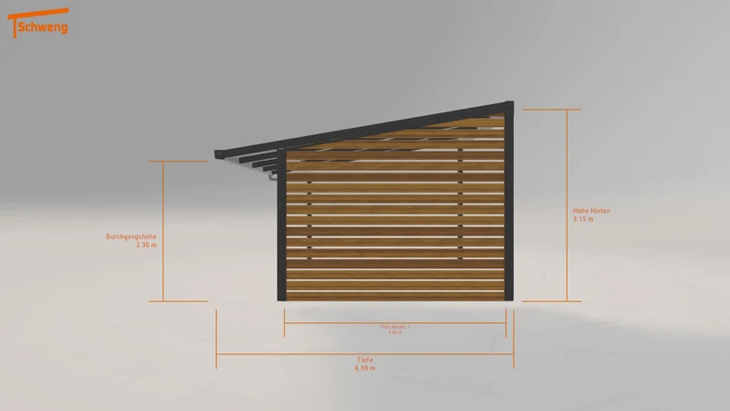 #DE Schweng Pultdachcarport S400 (ID rj3n7d) #MTG