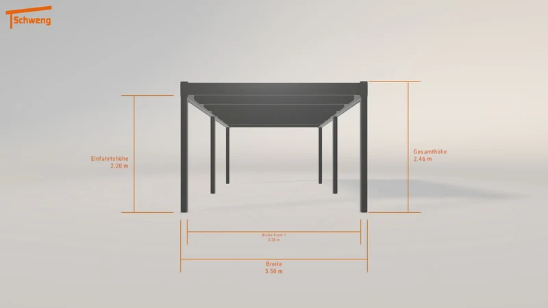 #DE Schweng Flachdachcarport C600 (ID k23jnk)