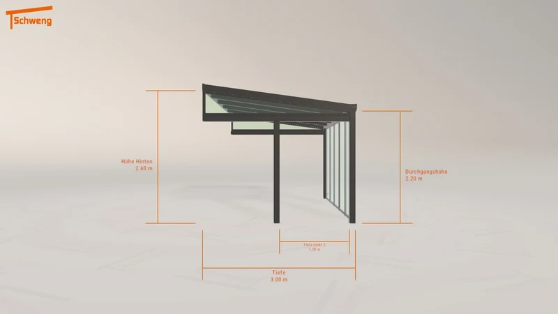 #DE Schweng Terrassenüberdachung S400 (ID ygkj9k)