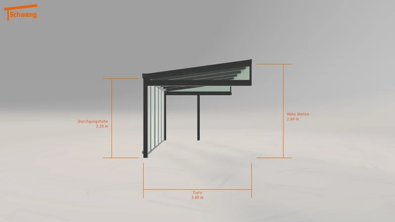 #DE Schweng Terrassenüberdachung S400 (ID ygkj9k)