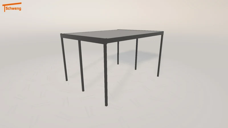 #DE Schweng Flachdachcarport C600 (ID 9wdv95)