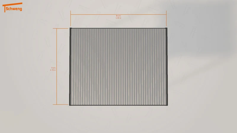 #DE Schweng Flachdachcarport C600 (ID 9wdv95)