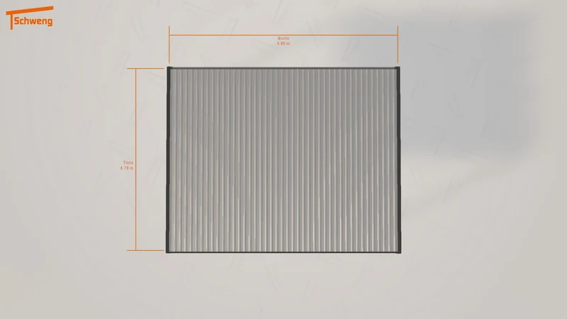 #DE Schweng Flachdachcarport C600 (ID 33gjby)