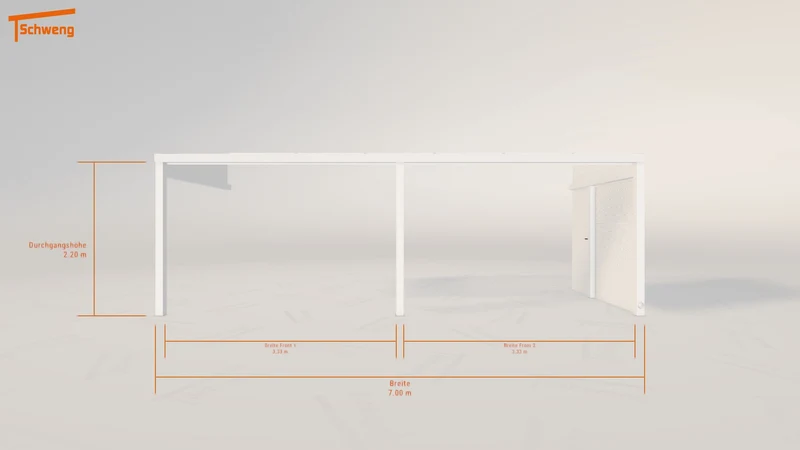 #DE Schweng Pultdachcarport S350 (ID qd3vz7)