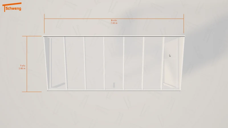 #DE Schweng Pultdachcarport S350 (ID qd3vz7)