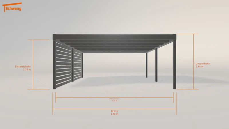 #DE Schweng Flachdachcarport C600 (ID 42gpy2) #MTG