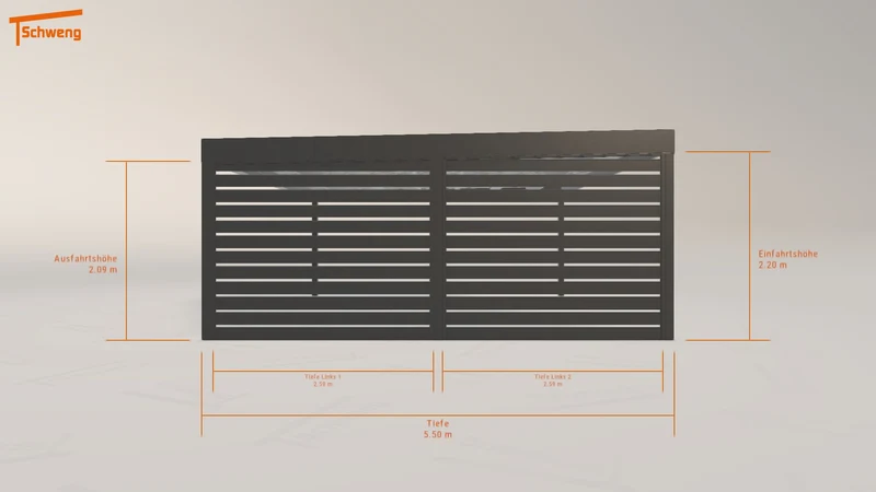 #DE Schweng Flachdachcarport C600 (ID 42gpy2) #MTG