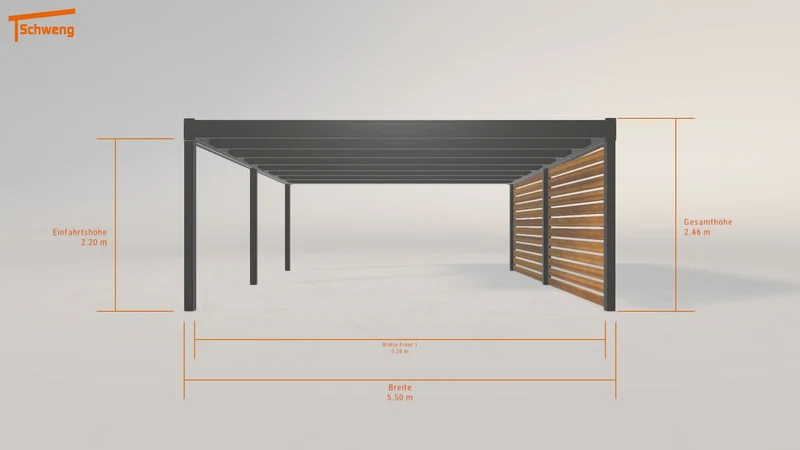 #DE Schweng Flachdachcarport C600 (ID v4dnbx) #MTG