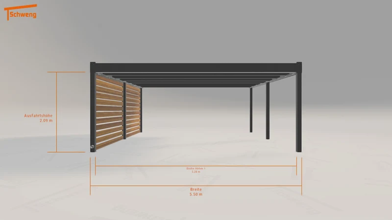 #DE Schweng Flachdachcarport C600 (ID v4dnbx) #MTG