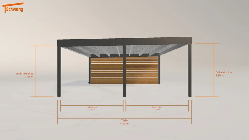 #DE Schweng Flachdachcarport C600 (ID v4dnbx) #MTG