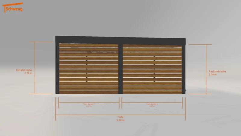 #DE Schweng Flachdachcarport C600 (ID v4dnbx) #MTG