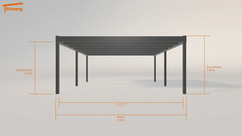 #DE Schweng Flachdachcarport C600 (ID mj3xm9) #MTG