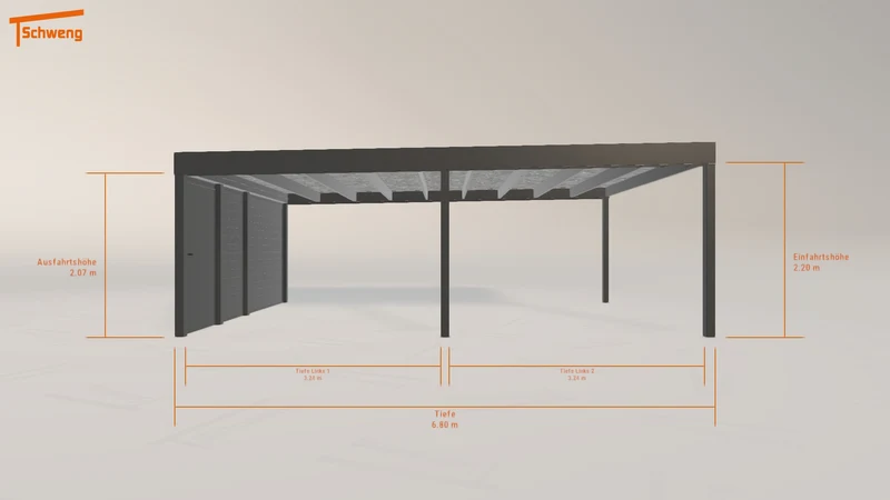 #DE Schweng Flachdachcarport C600 (ID x7kgd3) #MTG