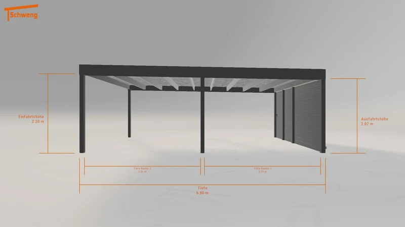 #DE Schweng Flachdachcarport C600 (ID x7kgd3) #MTG