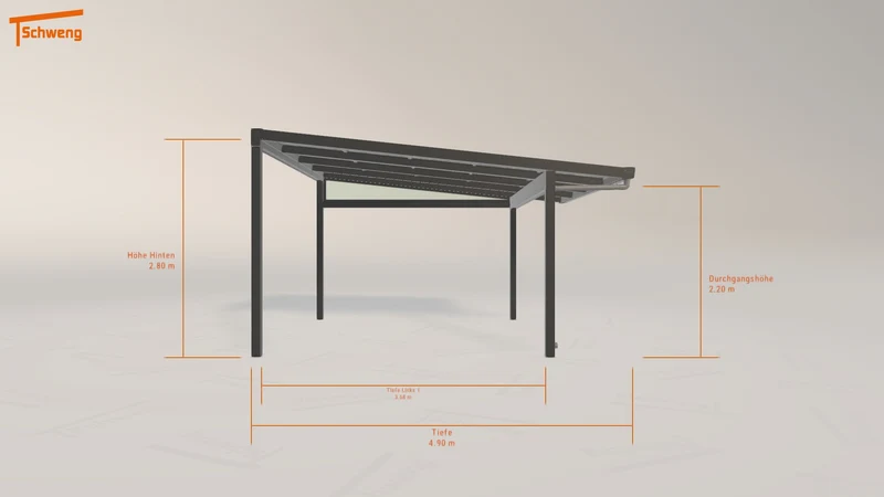 #DE Schweng Pultdachcarport S400 (ID 77gkdq) #MTG
