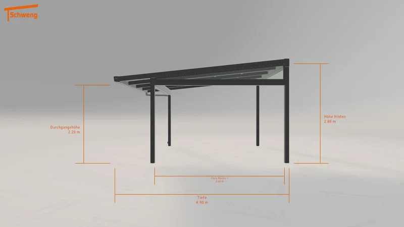 #DE Schweng Pultdachcarport S400 (ID 77gkdq) #MTG