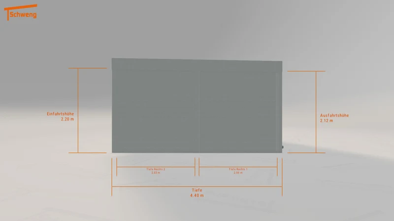 #DE Schweng Flachdachcarport C600 (ID rj3q7m) #MTG